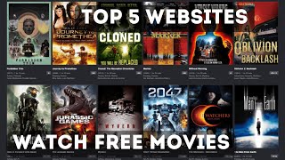 FREE Movies in 2025  TOP 5 Best Websites to watch movies [upl. by Nagrom]