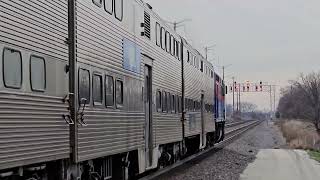 Metra Train 185 Leaving Route 59 Station [upl. by Jackelyn303]