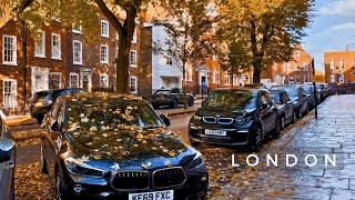 Autumn on Expensive Streets of London  Hampstead Village  London Walking Tour 4K [upl. by Nyladnek]