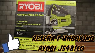 RESEÑA RÁPIDA SIERRA CALADORA RYOBI JS481LG [upl. by Egidius630]