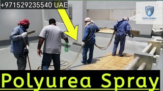 Polyurea Coating step by step video Polyurea Spray for roof Polyurea Coating full video [upl. by Effy]