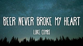 Luke Combs  Beer Never Broke My Heart Lyrics [upl. by Harima29]