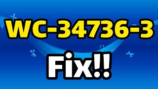 Fix error code WC347363 on ps4 at 2021 [upl. by Duj]