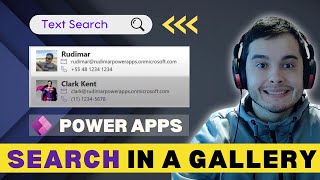 How to Search Gallery Content Using Text Input in Power Apps [upl. by Francisca]