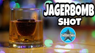 how to make jager bomb in hindi  jager bomb shot  shot recipe  jagerbomb cocktail in hindi [upl. by Yoj]