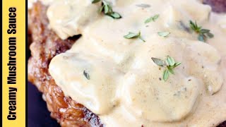 Creamy Mushroom Sauce  How to make Mushroom Sauce  Steak sauce recipe [upl. by Mali926]