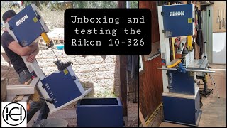 Unboxing and Testing the Rikon 10326 14quot Bandsaw Assembly and Resaw cuts [upl. by Macrae]