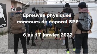 DÉCOUVREZ LES EPREUVES SPORTIVES DU CONCOURS DE CAPORAL SPP [upl. by Lorrimor]