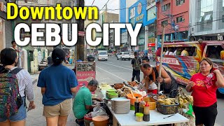 Downtown CEBU CITY  WALKING TOUR  Cebu Philippines [upl. by Filler]