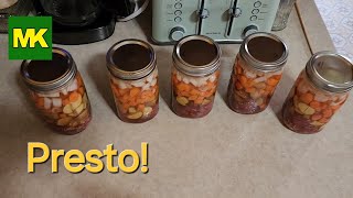 Canning Quick Meals Beef Stew Chicken Soup and Ham and Bean Soup [upl. by Atram526]