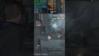 HOGWARTS LEGACY  GTX 1650  I511300H  8GB RAM Low Settings shorts [upl. by Emad397]