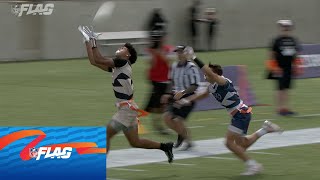 2024 FLAG Football Championship Highlights Lockdown Legends vs Metro Select [upl. by Aerdnod543]