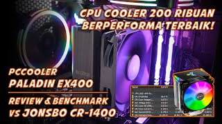 Murah All Black Performa oke  PcCooler Paladin EX400 Review Tutorial pasang amp benchmark [upl. by Aerdnahc]