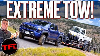 Can the New Toyota Tacoma Tow Up the World’s STEEPEST County Road  Part 1 [upl. by Ahsekam]