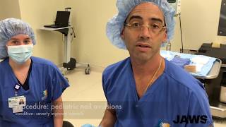 pediatric ingrown toenail removal in the operating room [upl. by Nimra626]