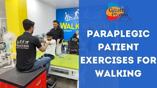 Paraplegic Patient Exercises for Walking  Paraplegia Recovery Session  Paraplegia Walking Session [upl. by Lewej]