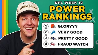 Our Week 12 POWER RANKINGS [upl. by Aleek]