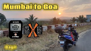 Mumbai To Goa On Suzuki Burgman 125  IBW 2023 [upl. by Anaeed]