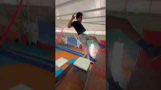 Captions  MORE VIEWS trampwall flips trampoline circus [upl. by Rammaj]