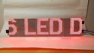 ESP8266 Led Dot Matrix 64x16 [upl. by Cagle]