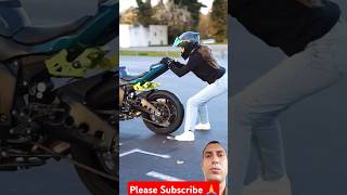 When you try to stop your bike🙄 Quand tessaies de stopper ta moto 7 bike stunt 😱moto biker [upl. by Devitt]