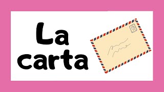 LA CARTA y sus partes ✉️  Video educativo 🤓👩‍🏫 [upl. by Marston]