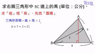 面積  32求三角形的「高」的進階練習 [upl. by Aliwt]