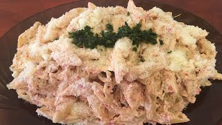 Bucatini pasta with ricotta sauce recipe آموزش پاستا بوكاتيني با سس ريكوتا By parnianfood [upl. by Pontone498]