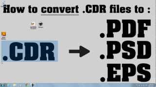 BEST way to convert CDR to EPS  SOLVED [upl. by Ludwigg]