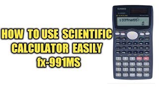 How to use scientific calculator easily in hindi fx991MS [upl. by Naujad711]