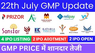 Sanstar IPO GMP  Kataria Industries IPO  V L Infraprojects IPO  All IPO GMP Today [upl. by Rehposirhc668]