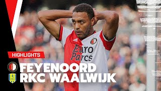 Feyenoord hapert bij herstart  Highlights Feyenoord  RKC Waalwijk  Eredivisie 20212022 [upl. by Eimac]