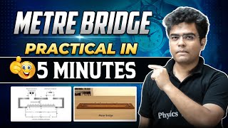 Metre Bridge  Physics Experiment  Practical in 5 minutes  Class 12WBCHSE [upl. by Farlie]