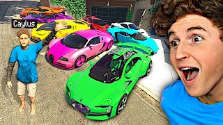 Collecting RARE Trillionaire SUPERCARS In GTA 5 Mods [upl. by Lothario455]