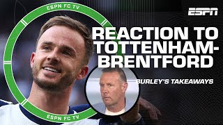 Tottenham vs Brentford REACTION 👀 IT SHOULD HAVE BEEN 4 OR 5  Craig Burley  ESPN FC [upl. by Nrubua]