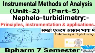 Nephelo turbidimetry।IR spectroscopy।Unit2।Instrumental methods of analysis।Bpharm 7sem bpharmacy [upl. by Irahk95]