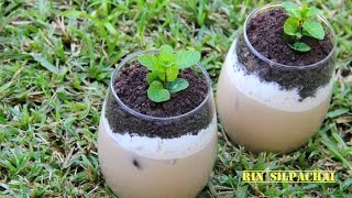 How to make Potted Plant Milk Tea ชานมบอนไซ ต้านอากาศร้อน 盆栽奶茶 [upl. by Tratner]