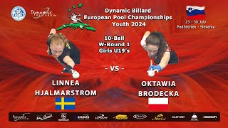 Day 2 Youth The 10ball discipline Dynamic Billard European Pool Championships Youth 2024 [upl. by Pauline]