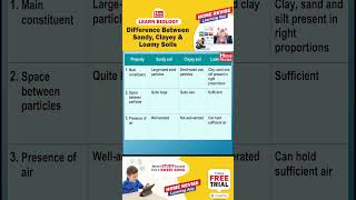 Difference between Sandy Clayey and Loamy Soils [upl. by Eanar]