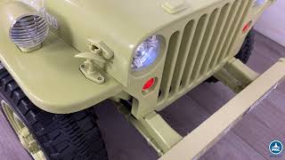 Todoterreno Electrico para niños con 4 Motores Jeep Willys 3 Plazas [upl. by Middendorf]