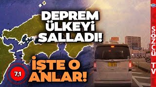 Deprem Japonyayı Yerinden Oynattı Ülkede Tsunami Alarmı Sarsıntı Böyle Görüntülendi [upl. by Arrakat]