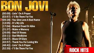 Bon Jovi Best Rock Songs Playlist Ever  Greatest Hits Of Full Album [upl. by Hanleigh715]