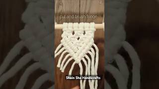 MACRAME MINI WALL HANGING macrame crochet macramehandbag jazzmusic handmade macramepurse diy [upl. by Ahsitan187]