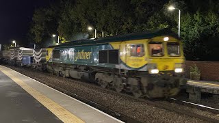 “Madge Elliot MBE” 66528 Freightliner 6M52 HS2 tunnel segments 2104 8L Lea Road 20102024 [upl. by Gervase]