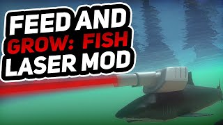 SHARKS WITH FREAKING LASERS ON THEIR HEADS  Feed and Grow Fish Modded [upl. by Tabber]