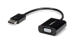 DisplayPort to VGA Adapter  DP2VGA3  StarTechcom [upl. by Jaquith916]