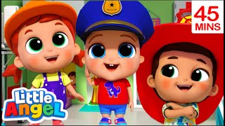 Community Helpers Song  Little Angel amp Cocomelon Nursery Rhymes [upl. by Aikal59]