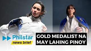 Gold medalist sa US fencing team may lahing Pilipino [upl. by Idoj]