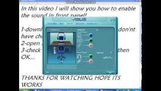 How to enable front audio panel AC 97 on HD audio motherboard [upl. by Miett]