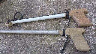 How To Make A Speargun  Homemade Speargun [upl. by Lekkim160]